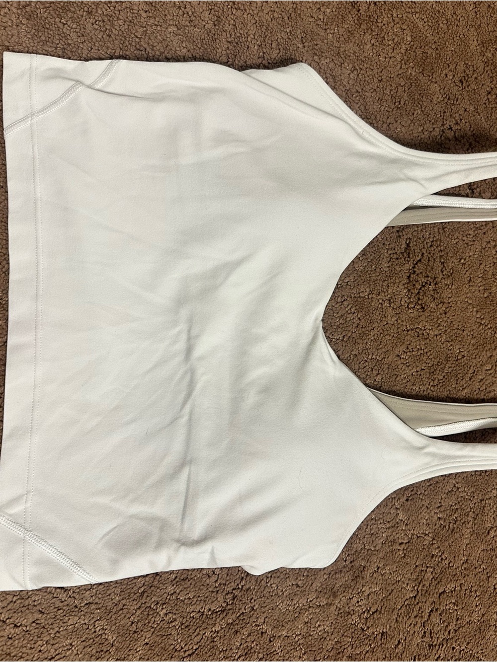 lululemon athletica White Double-Strap Racerback Tank